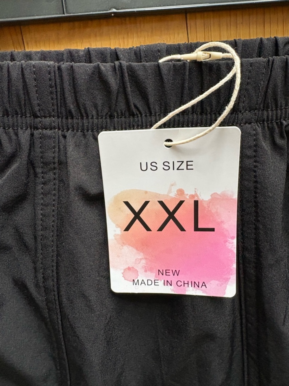 NWT Women’s Black Parachute Track Pants with White Side Stripes & Bow Ties XXL - Picture 2 of 5